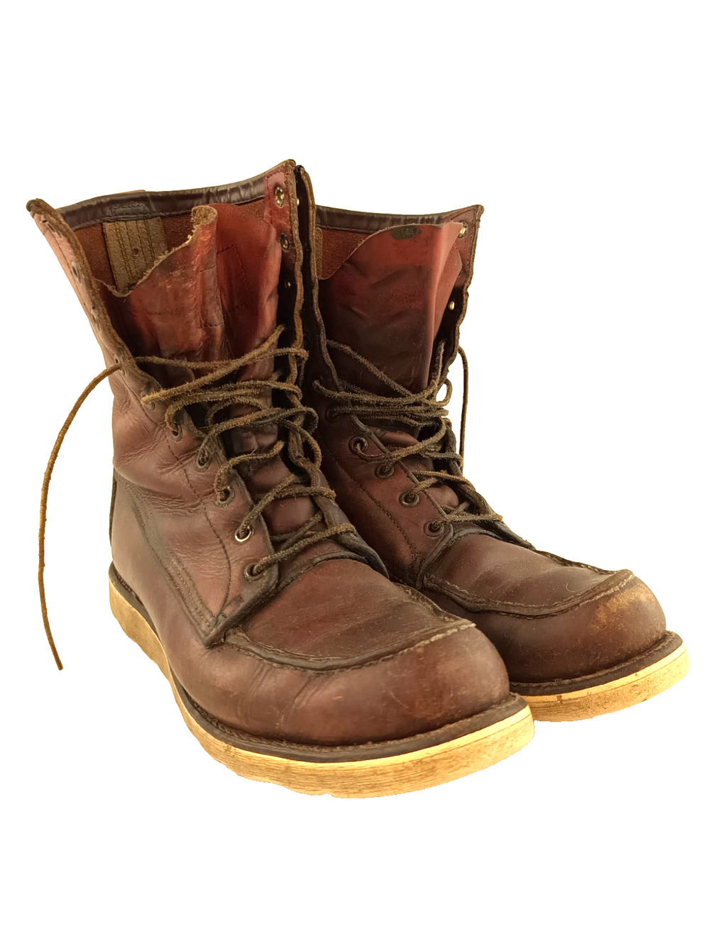Vintage Red Wing Irish Setter Sport Boot USA Men's Moc Toe Work Boots See Desc